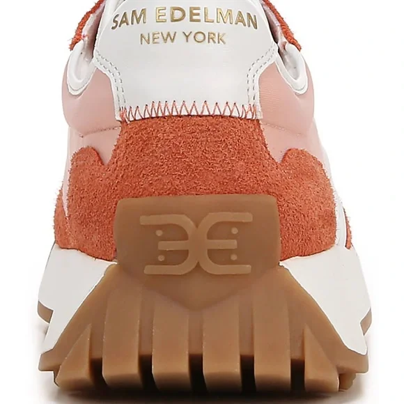 Sam Edelman Women's Sneakers in Pink and Orange - Picture 2 of 8